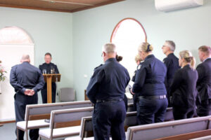 POLICE PAUSE AND REFLECT