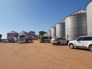 Man rescued from Meatian silo after auger mishap