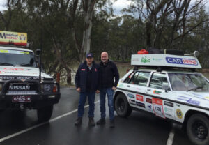 Charleson at the wheel