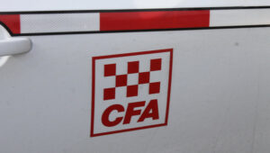 Fire fighters keep watch