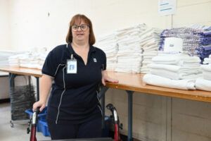 Jo still cleaning them up with her bubby nature