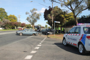Lucky escape in highway crash