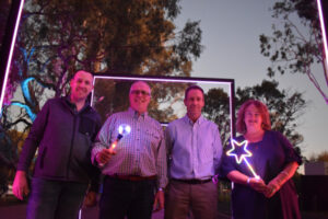 Beaming into the night