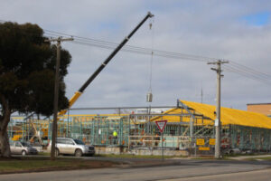 Roof to go up this week