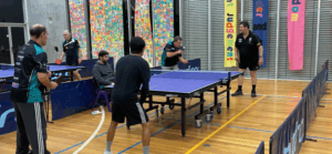 Table tennis table taking shape