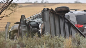 Man dies in road crash near Lake Charm