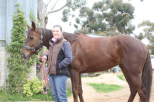 Sun shining after Duncan’s rough trot