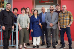 Red-carpet welcome for film team