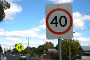 School zone speed alert