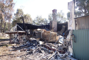 Lucky escape for family after housefire