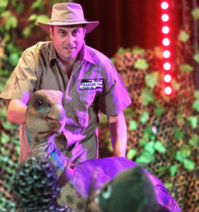 Time machine visits town