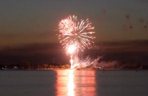 Lake lights up for New Year