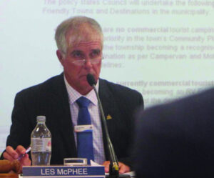 Longtime councillor Les McPhee is the experience at the table