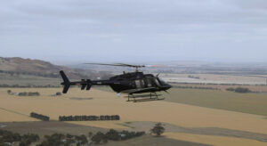 Choppers used to check power lines