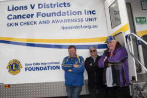 Skin-check van’s busy weekend