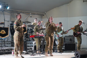 Army band steps up at Riverside Park