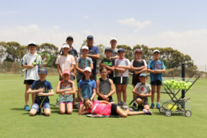Tennis clinic huge hit