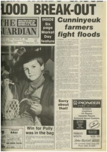Cunninyeuk farmers fight floods – Oct 27, 1993