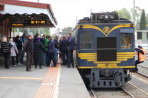 All aboard historic train