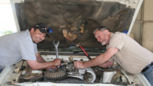 Father-son fundraising drive