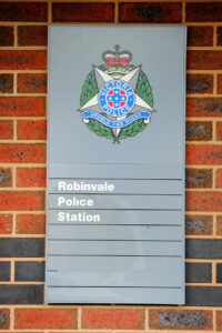 Driver lines up police in Robinvale caravan park chase