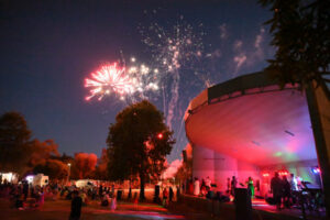 Carols, Santa and fireworks celebrate Christmas season