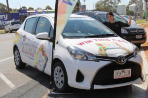 Beep beep! Get down to the car draw tomorrow