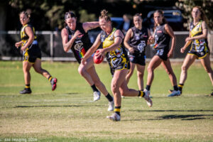 Ex-Richmond AFLW star Courtney Wakefield plays for Woorinen