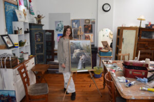 Class is in for artist Bethany Mckay