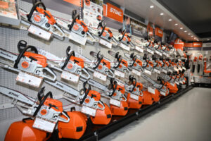 Perfect tools at hand in Stihl shop