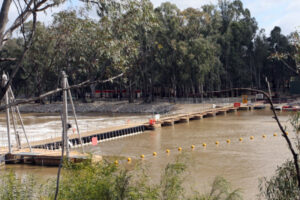 Weir pool level to drop