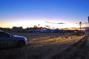 Update: Police investigate grass fire