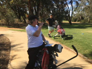 Golfers very content as play continues