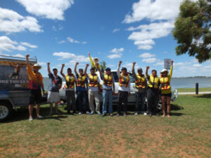 Refugees play it water safe