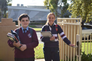 School students now all back through the gates