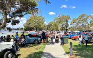 Lakeside cars bring out a crowd