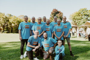 Family shave heads for cancer funding