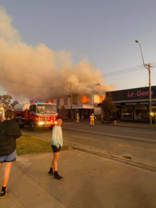 Residents escape burning Balranald building
