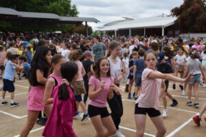 St Mary’s Primary School performs for special visitors
