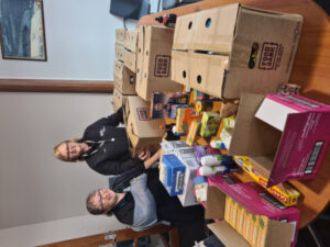 Food parcels packed with love