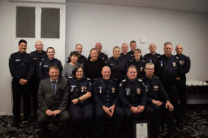 Proud police salute dedicated peers