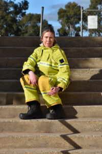 Jess steps up for stair climb