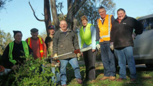 Minister gets hands dirty