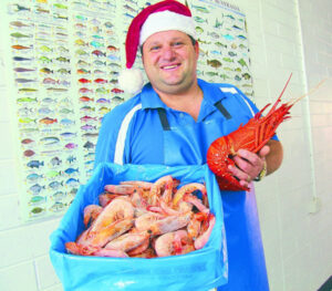 Shoppers splurge on seafood