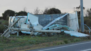 Truck crash causes blackout