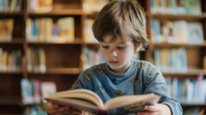 Quiet focus for library storytime