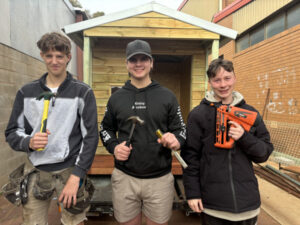 Students gift cubby house to specialist school