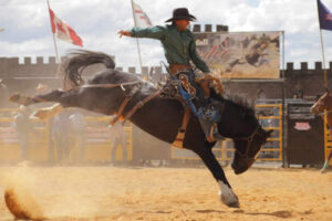 In the saddle for Berriwillock rodeo