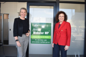 Doors open, voices heard at Anne Webster’s new electorate office