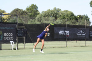 Tennis talent putting on a show